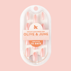 Bubblegum Jelly Chrome - Press-On | Medium | Oval