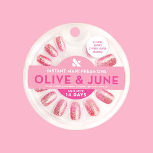 Cherry Super Sparkle - Press On | Short | Round