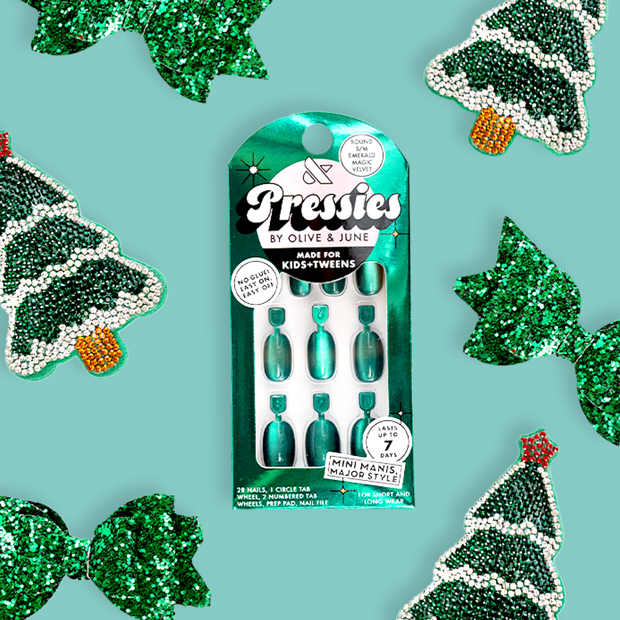 Emerald Magic Velvet - Pressies | Short Medium | Round - Image 3