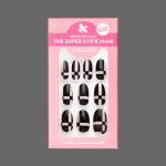 Geometric Plaid | Medium | Oval - Tab Press-On