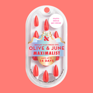Red Chrome - Press-On | Medium | Stiletto
