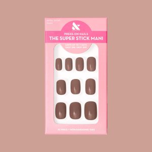 Fawn | Extra Short | Squoval - Tab Press-On